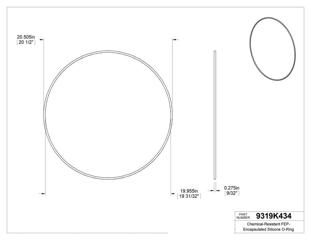 Technical drawing - 9319K434